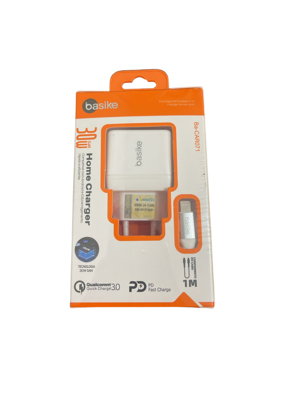 CARREGADOR 30W ENTRADA USB E TC