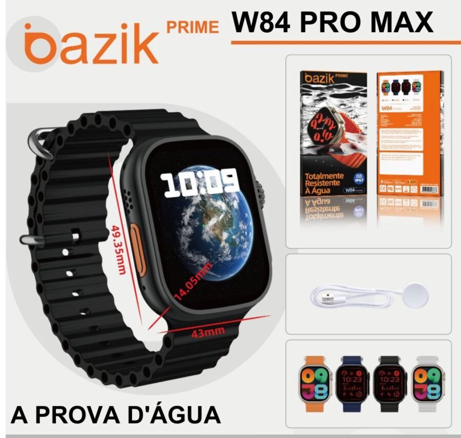 SMARTWATCH W84 PRO MAX - BASIK BLACK