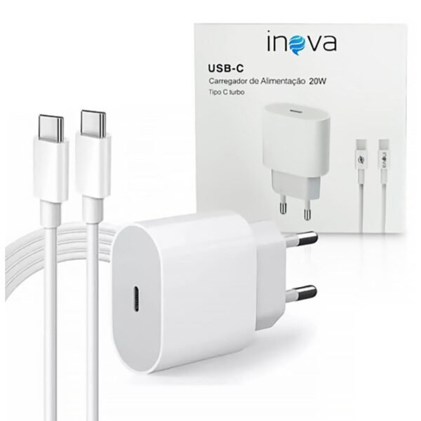 CARREGADOR TIPO C (TC) 20W COM 1 ENTRADA TC